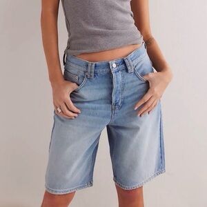 Free People Montana Denim Shorts Cowgirl Blues Size 29 NWT